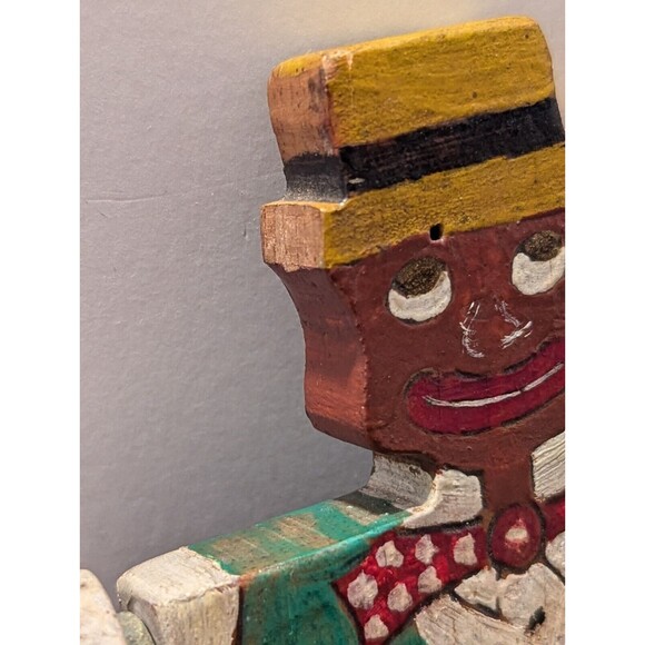 Circa 1940 Dancing Dan Articulated Hand Painted/Carved Doll Figure - Picture 13 of 13